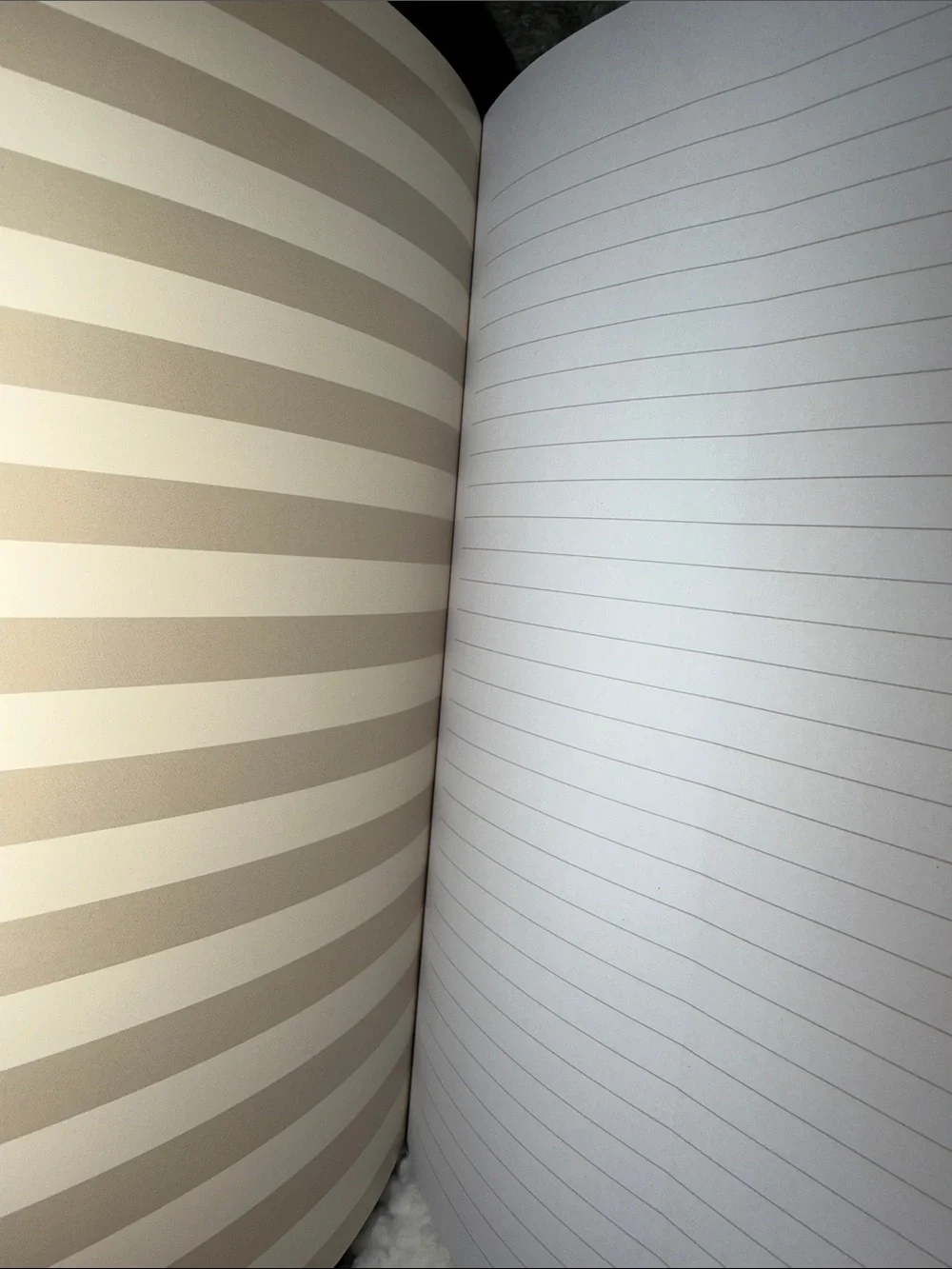 “Find Your Flow” Blue & White Notebook with Navy blue and light blue Bow Pen.